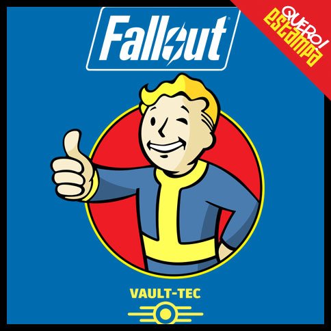 Fallout Quero Estampa Camisetas Estampadas