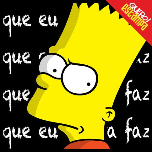 quero estampa camiseta the simpsons bart