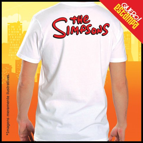 quero estampa camiseta the simpsons