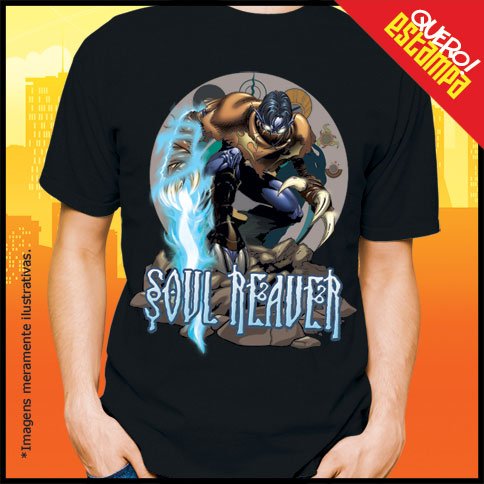 quero estampa camiseta soul reaver playstation